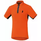Pánsky cyklistický dres SHIMANO POLO, oranžový CWJSTSMS31ME