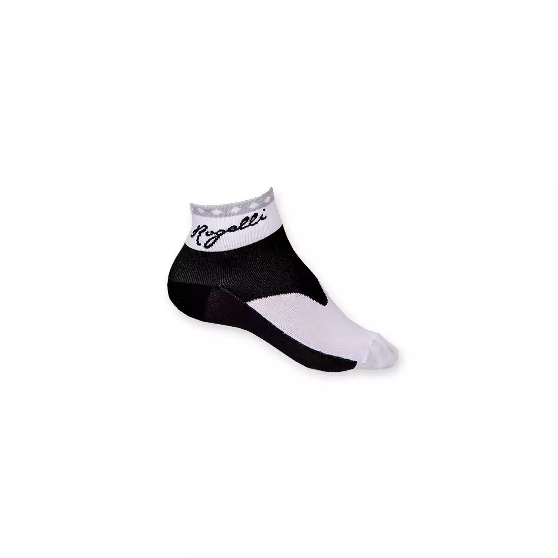 ROGELLI RCS-07 - Q-SKIN  - dámske cyklistické ponožky, biele a čierne