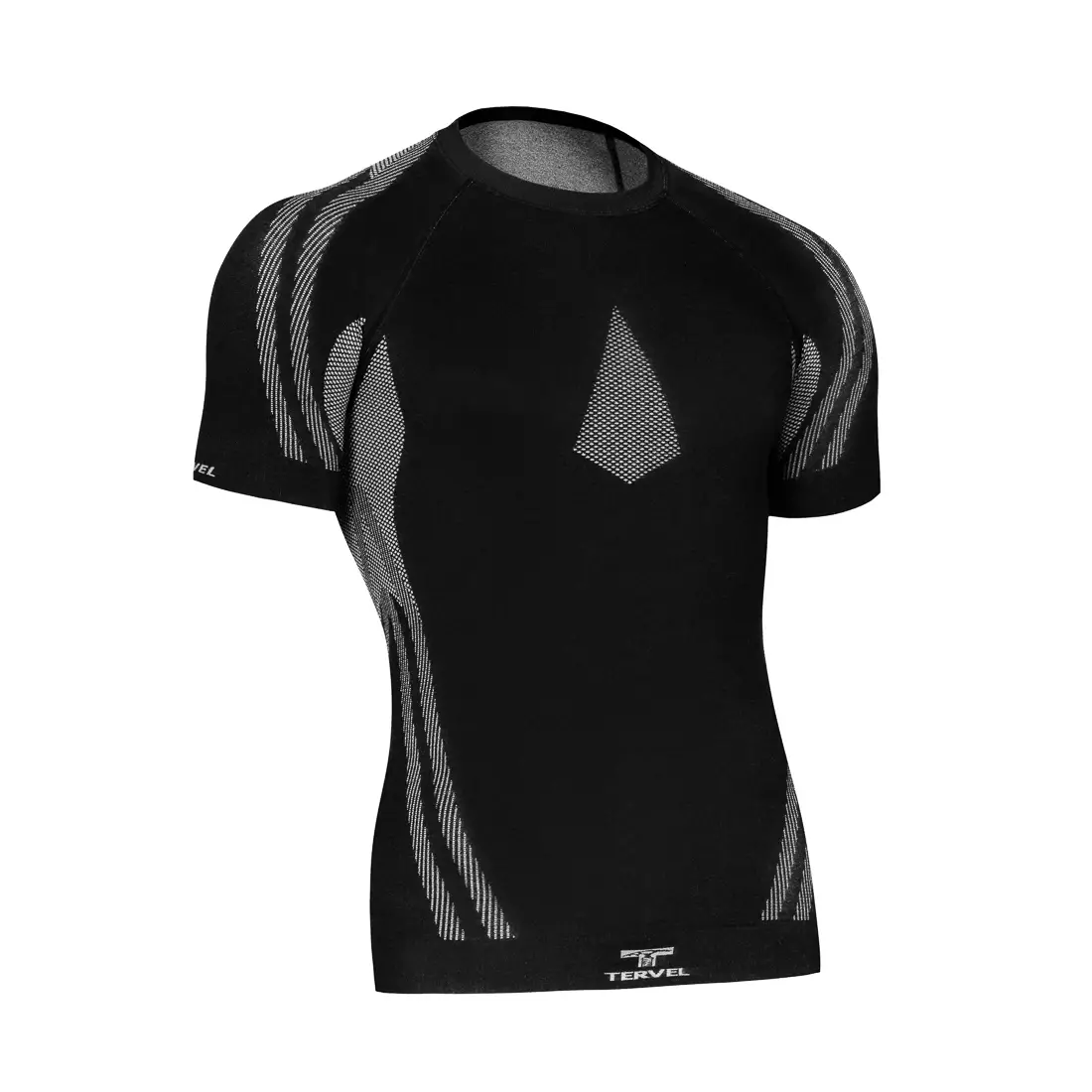 TERVEL OPTILINE LIGHT MOD-02 - pánske termo tričko s krátkym rukávom, farba: Čierno-šedá
