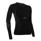 TERVEL - OPTILINE MOD-02 - dámske tričko s dlhým rukávom, farba: čierna a šedá