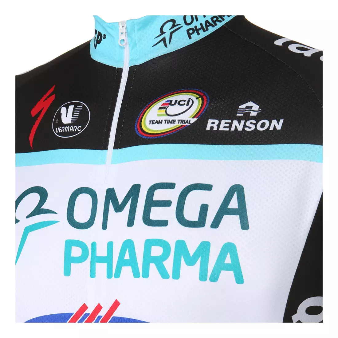 VERMARC - OMEGA PHARMA 2014 cyklistický dres, krátky zips