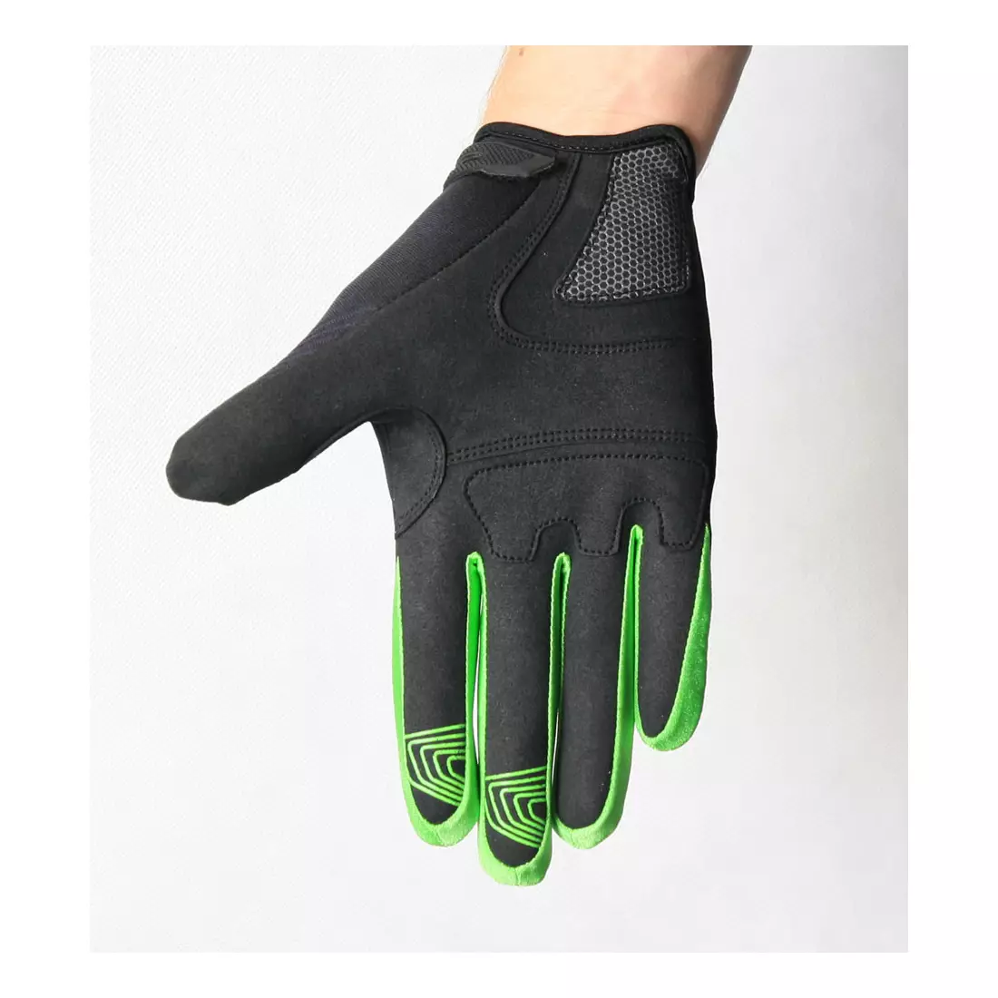 Zimné rukavice SHIMANO Windbreak ECWGLBWLS32, farba: Čierna a zelená