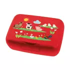 Koziol Candy L Farm detská lunchbox, červená