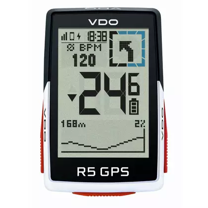 VDO R5 GPS TOP MOUNT SET bezdrôtový cyklopočítač