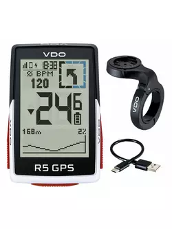 VDO R5 GPS TOP MOUNT SET bezdrôtový cyklopočítač