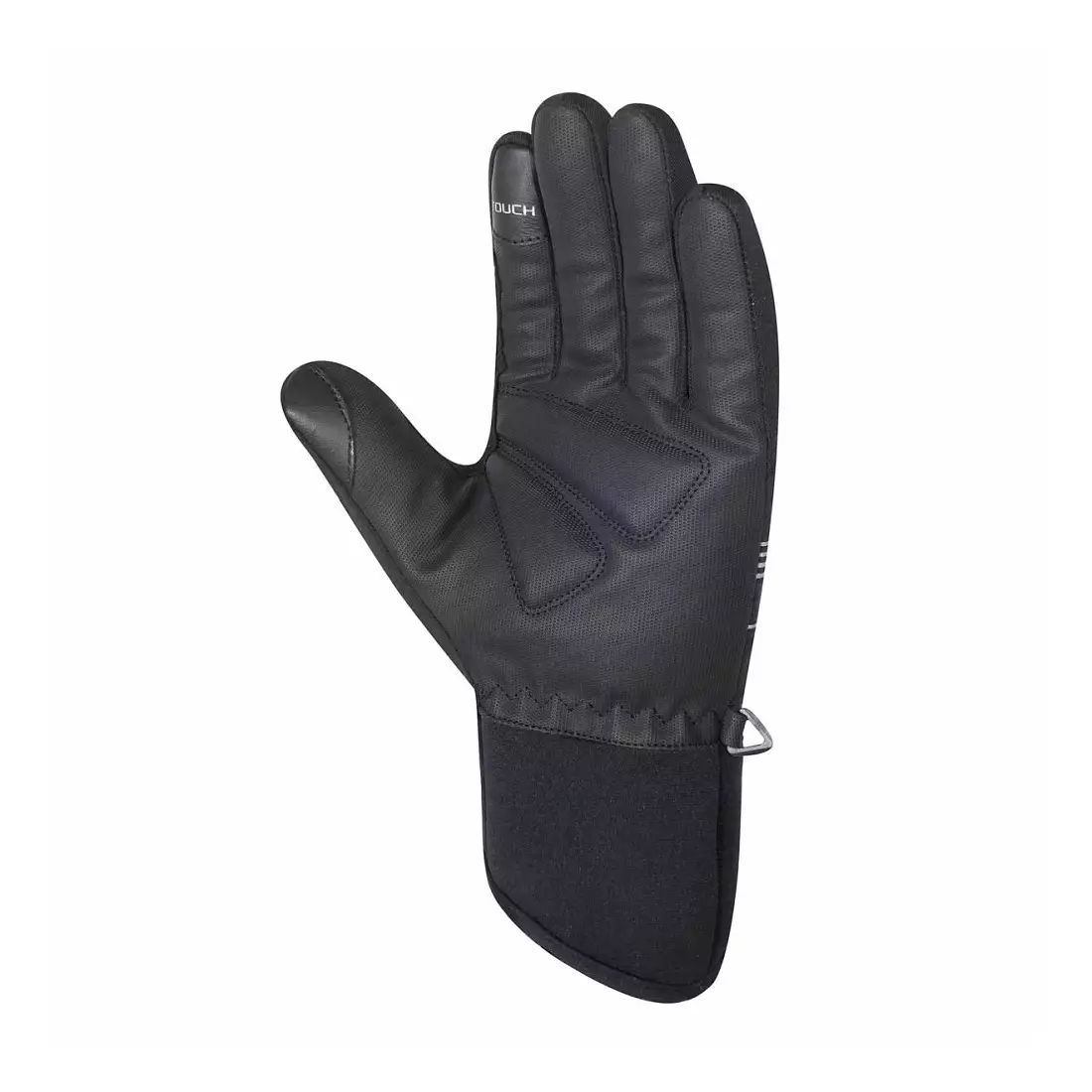 CHIBA zimné cyklistické rukavice RAIN PRO, Primaloft black-fluo 3120122