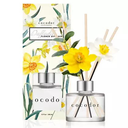 COCODOR aróma difuzér s tyčinkami daffodil, vanilla &amp; sandalwood