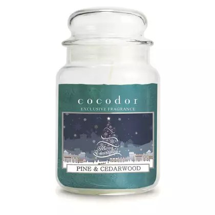 COCODOR vonná sviečka christmas pine&amp;cedarwood 550 g