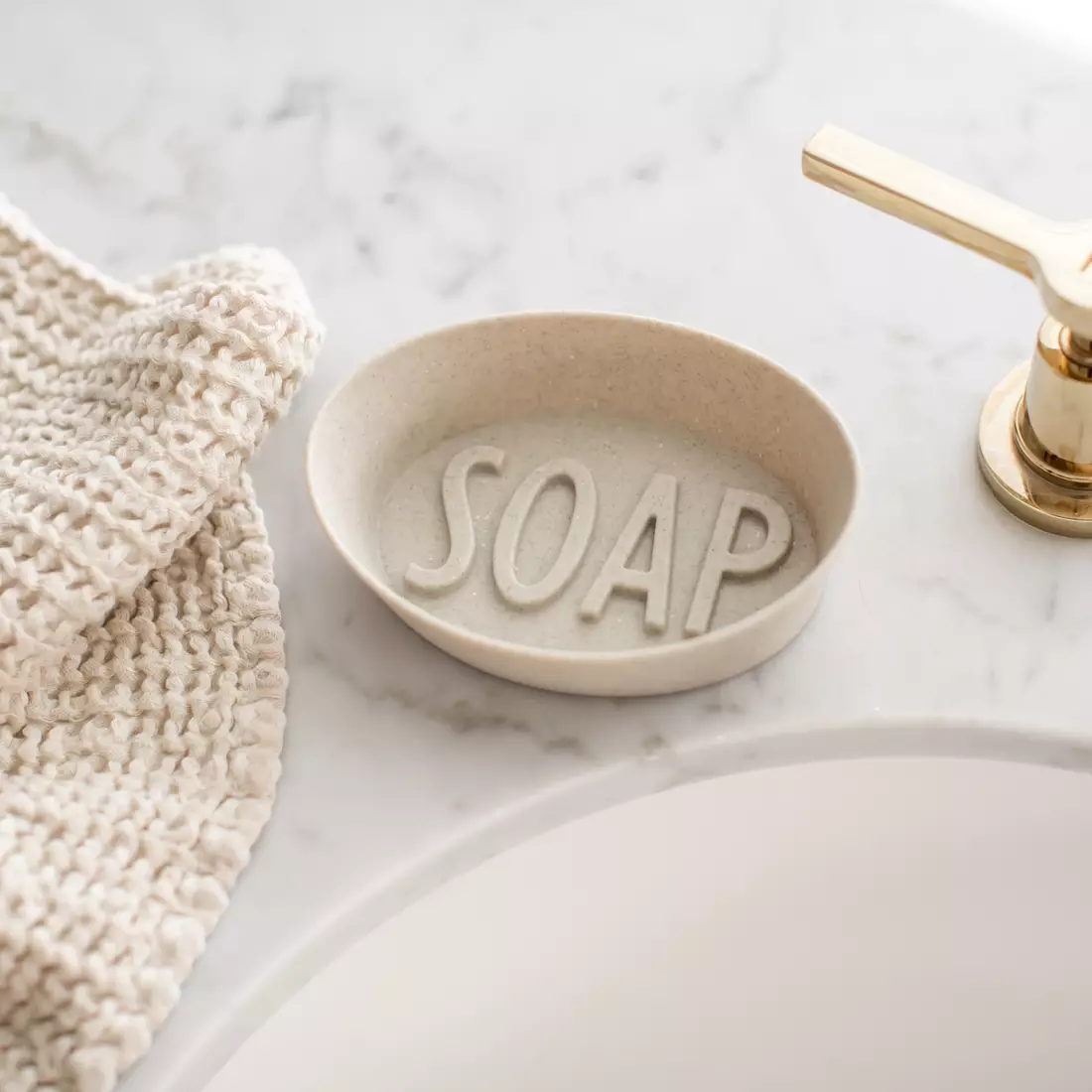 KOZIOL SOAP ORGANIC béžová miska na mydlo
