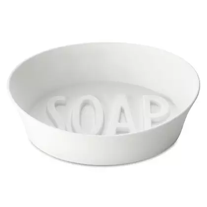 KOZIOL SOAP ORGANIC biela miska na mydlo