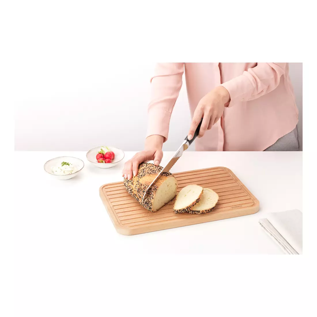 BRABANTIA Profile doska na krájanie chleba, drevené