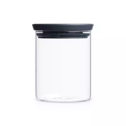 BRABANTIA sklenená nádoba 0,6L, sivá
