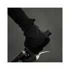 CHIBA CLASSIC zimné cyklistické rukavice, čierna a strieborná