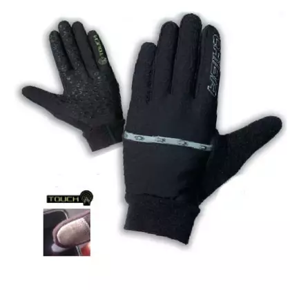 CHIBA ULTIMATE TOUCH zimné cyklistické rukavice, čierna
