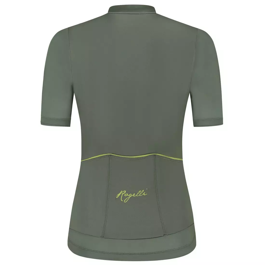 Rogelli DIAGA dámsky cyklistický dres, zeleno-zlatá