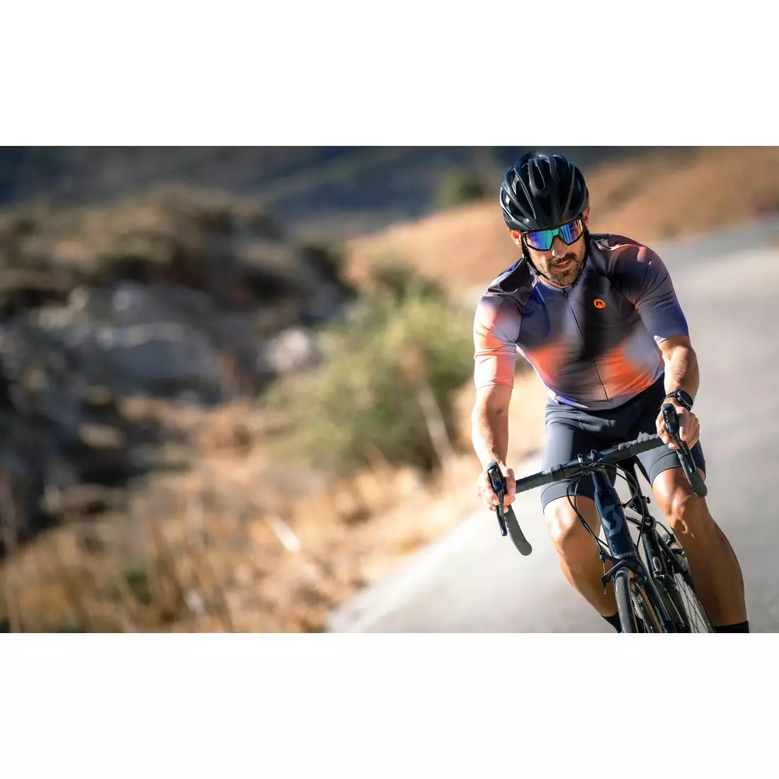 Rogelli HALO cyklistický dres oranžový
