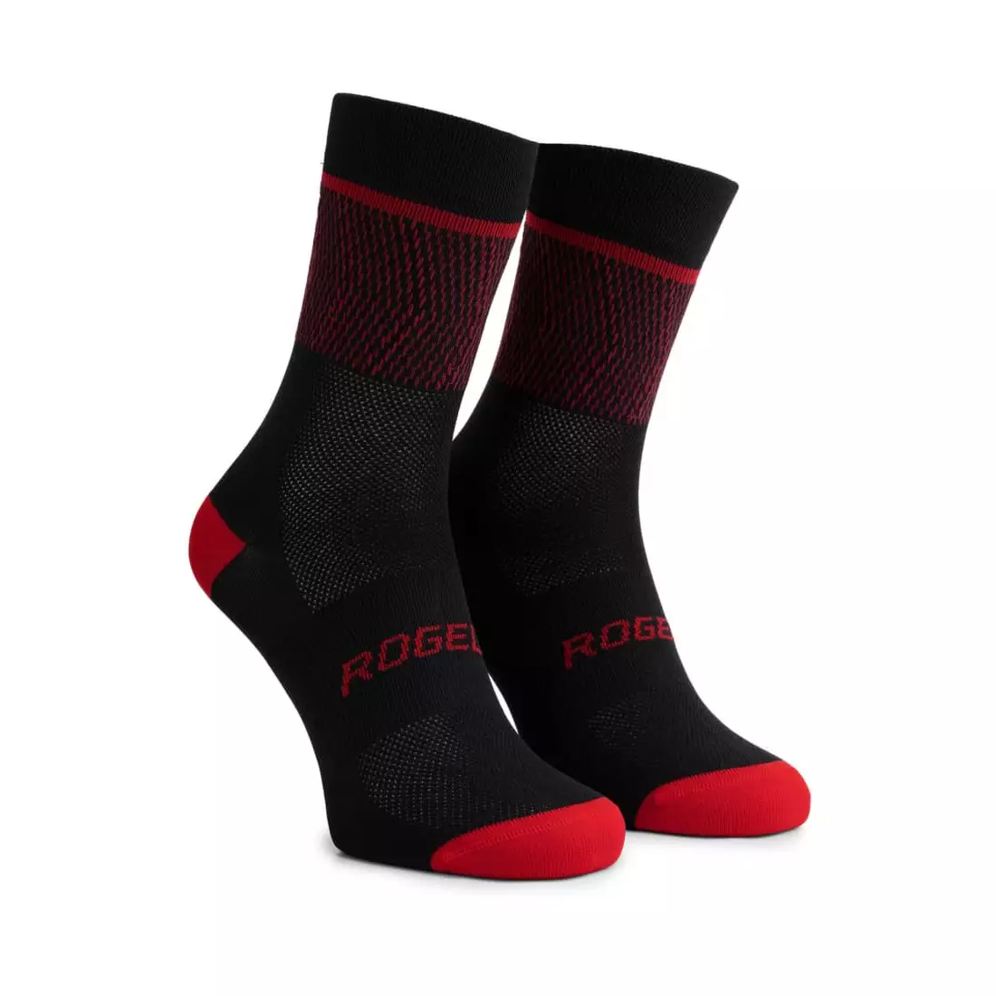 Rogelli HERO II cyklistické/športové ponožky, čierna a červená