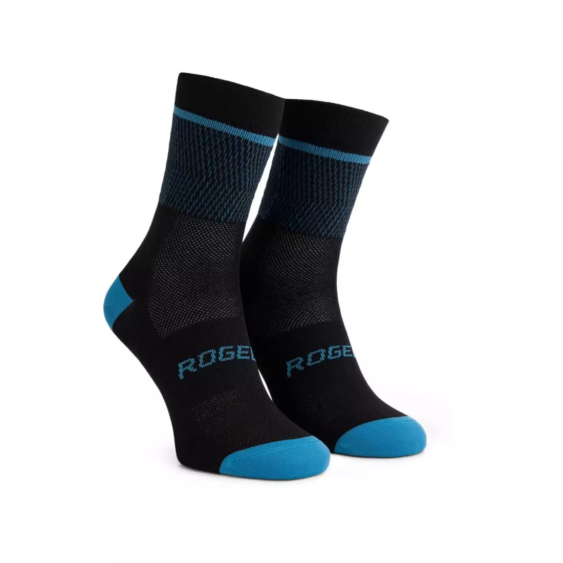 Rogelli HERO II cyklistické/športové ponožky, čierna a modrá