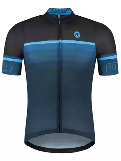 Rogelli HERO II pánsky cyklistický dres, čierna a modrá