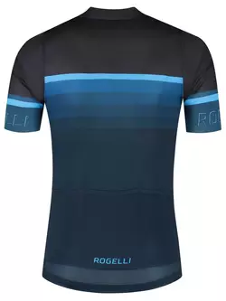Rogelli HERO II pánsky cyklistický dres, čierna a modrá