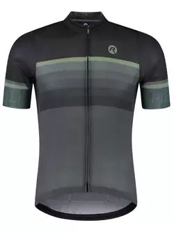 Rogelli HERO II pánsky cyklistický dres, čierna a zelená