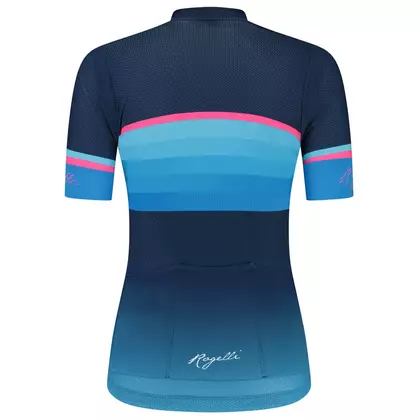 Rogelli IMPRESS II dámsky cyklistický dres, modro-ružová