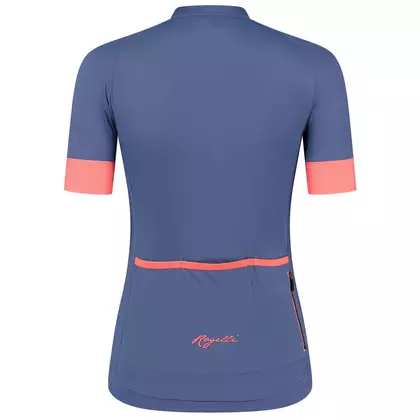 Rogelli MODESTA dámsky cyklistický dres, modro-koralový