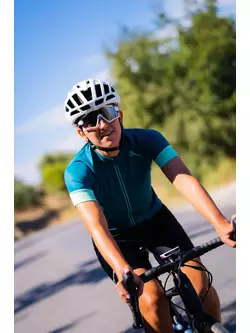 Rogelli MODESTA dámsky cyklistický dres, zeleno-tyrkysová