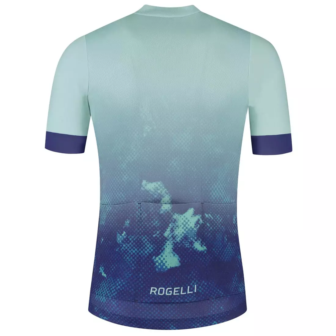 Rogelli NEBULA pánsky cyklistický dres, modro-mätová