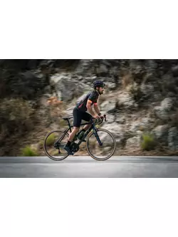 Rogelli RUBIK pánsky cyklistický dres, kaki-oranžová