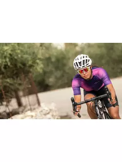 Rogelli dámsky cyklistický dres AURORA fialovo-ružový