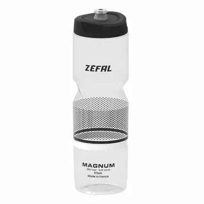 Cyklistická fľaša ZEFAL MAGNUM Soft-Cap 975ml, transparentná