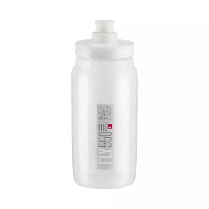 ELITE FLY TEX cyklistická fľaša na vodu 550 ml, clear