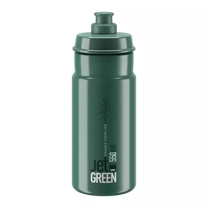 ELITE JET GREEN cyklistická fľaša na vodu 550 ml, tmavozelený