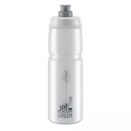 ELITE JET GREEN cyklistická fľaša na vodu 750 ml, clear
