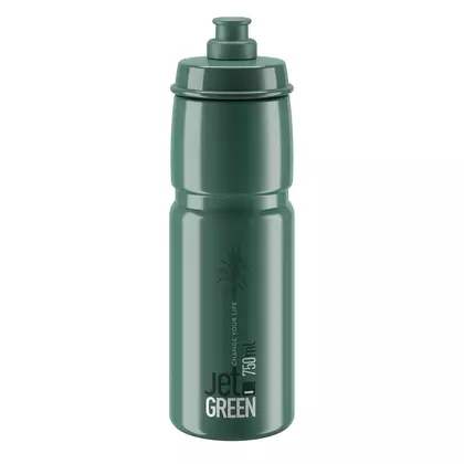 ELITE JET GREEN cyklistická fľaša na vodu 750 ml, tmavozelený