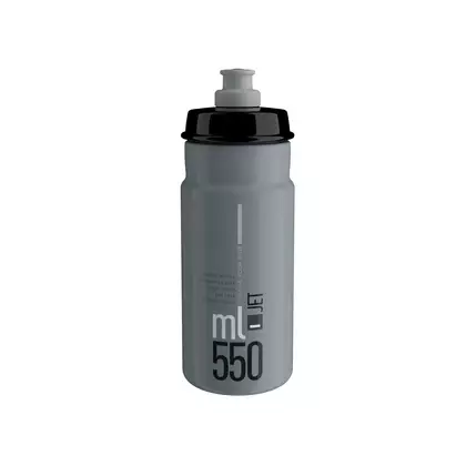 ELITE JET cyklistická fľaša na vodu 550 ml, šedá