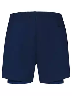 ROGELLI ESSENTIAL pánske bežecké šortky 2v1, modrá