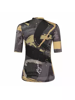 ROGELLI FLAIR dámsky cyklistický dres čierne zlato