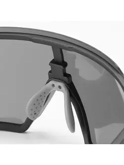 RockBros SP22BK Okuliare na bicykel / šport, polarizované, čierna a sivá