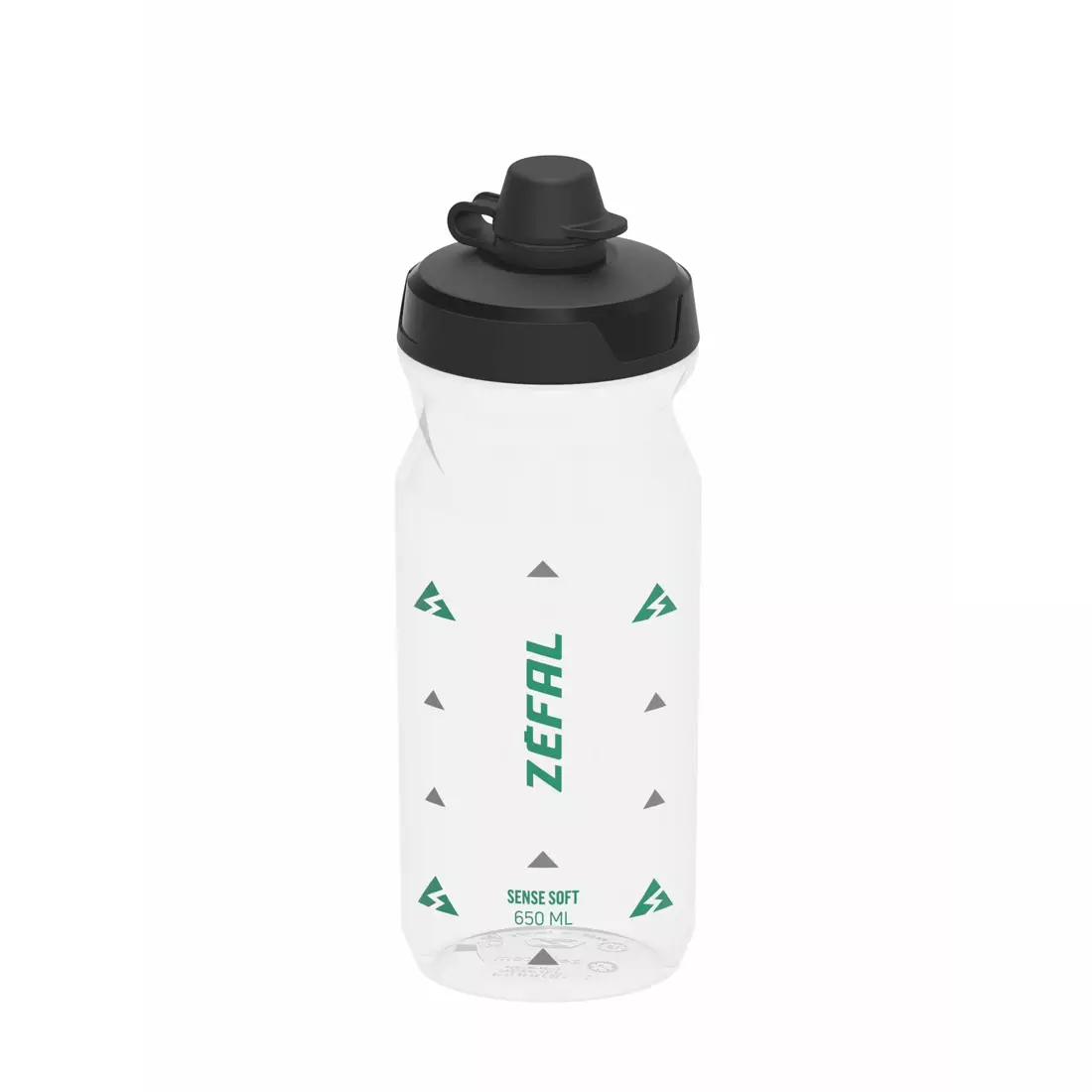 ZEFAL SENSE SOFT 65 NO-MUD cyklistická fľaša na vodu 650 ml translucent