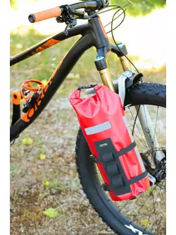 ZEFAL Z ADVENTURE FORK PACK &amp; HOLDER taška na bicykel na vidlicu 6l, červená