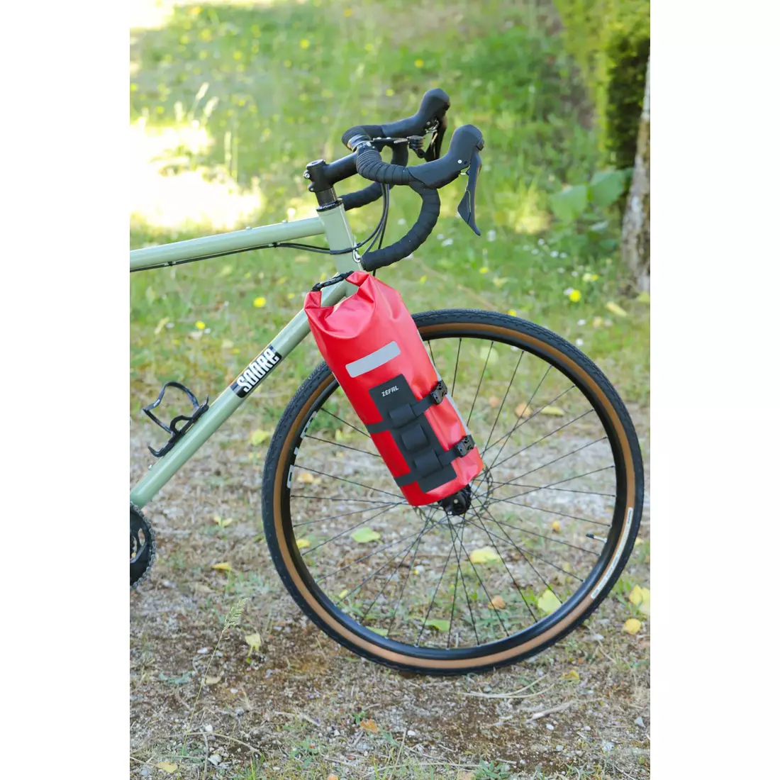 ZEFAL Z ADVENTURE FORK PACK &amp; HOLDER taška na bicykel na vidlicu 6l, červená