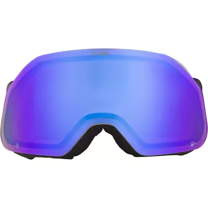 Lyžiarske/snowboardové okuliare ALPINA, vylepšenie kontrastu BLACKCOMB Q-LITE MOON-GRAY MATNÉ sklo Q-LITE BLUE S2