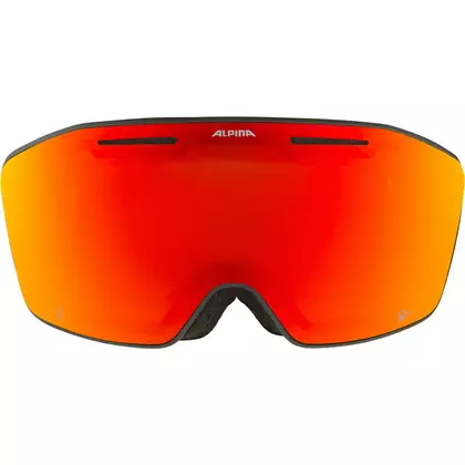 Lyžiarske/snowboardové okuliare ALPINA, vylepšenie kontrastu NENDAZ Q-LITE ČIERNO-ŽLTÉ MATNÉ sklo Q-LITE RED S2