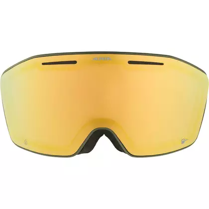 Lyžiarske/snowboardové okuliare ALPINA, vylepšenie kontrastu NENDAZ Q-LITE OLIVOVÉ MATNÉ sklo Q-LITE GOLD S2