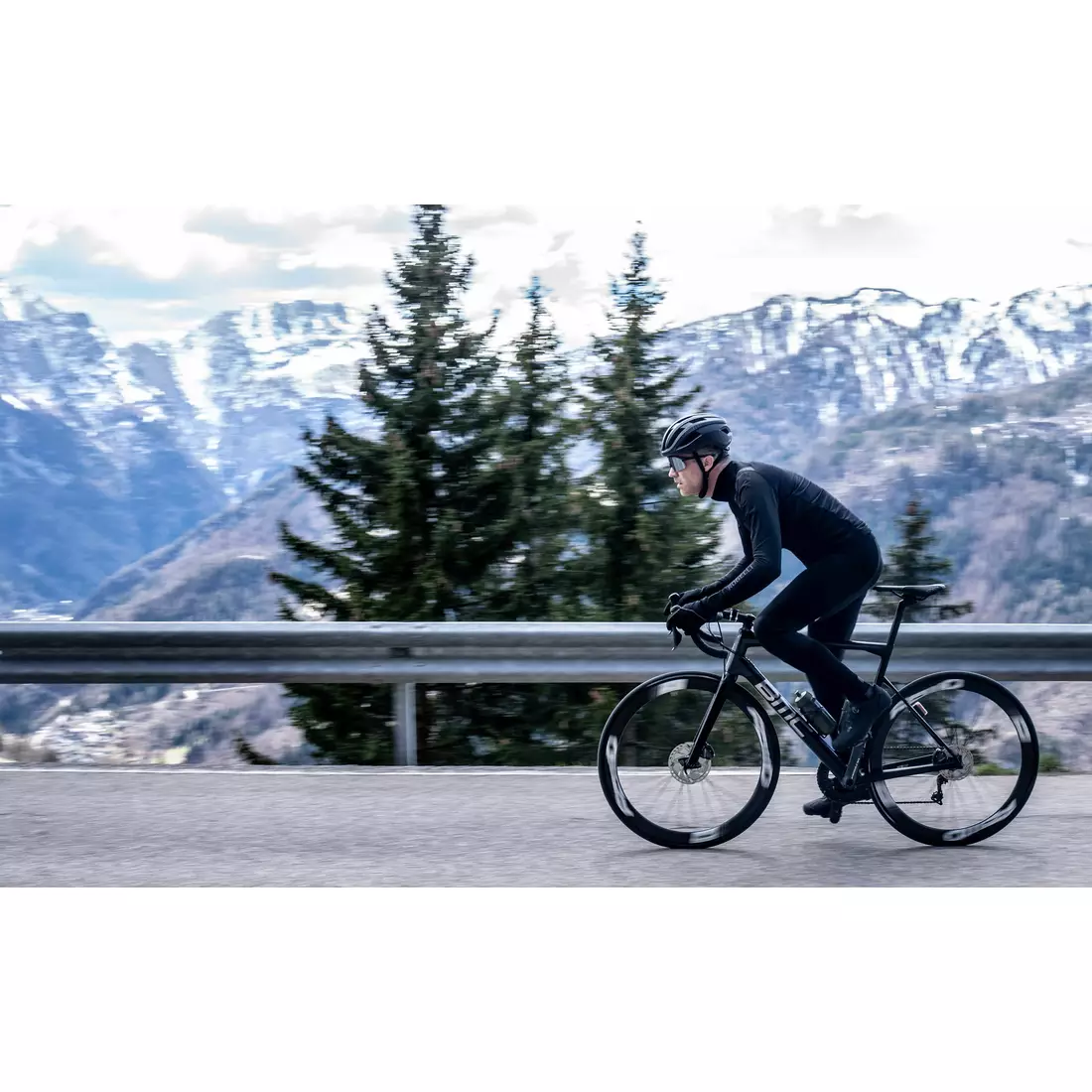 Cyklistická bunda Rogelli, zimná DISTANCE, čierna
