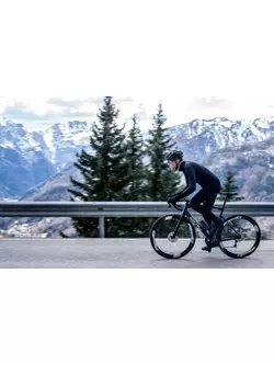 Cyklistická bunda Rogelli, zimná DISTANCE, čierna