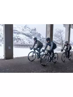 Cyklistická bunda Rogelli, zimná FREEZE, šedá