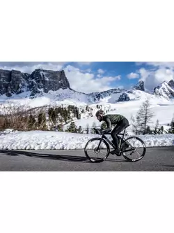 Cyklistická bunda Rogelli, zimná MONO zelená